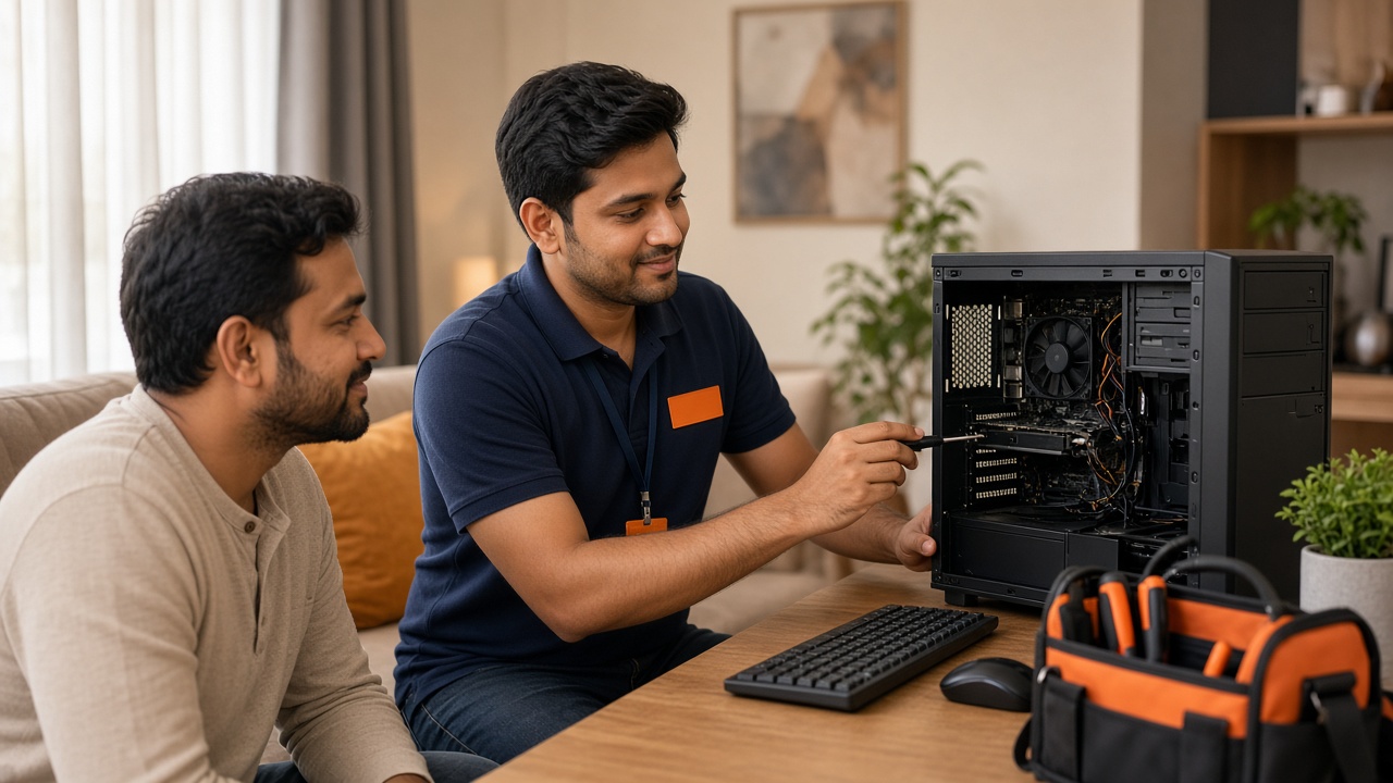 Computer Repair at Home in Delhi — Roger N Reckon home visit service